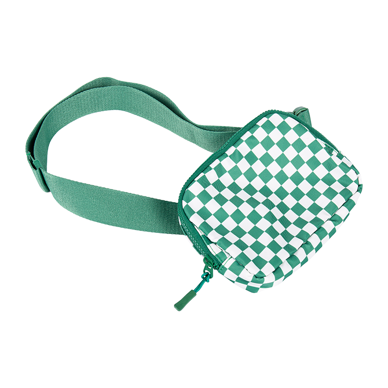 Checkerboard Print Crossbody Midjepose